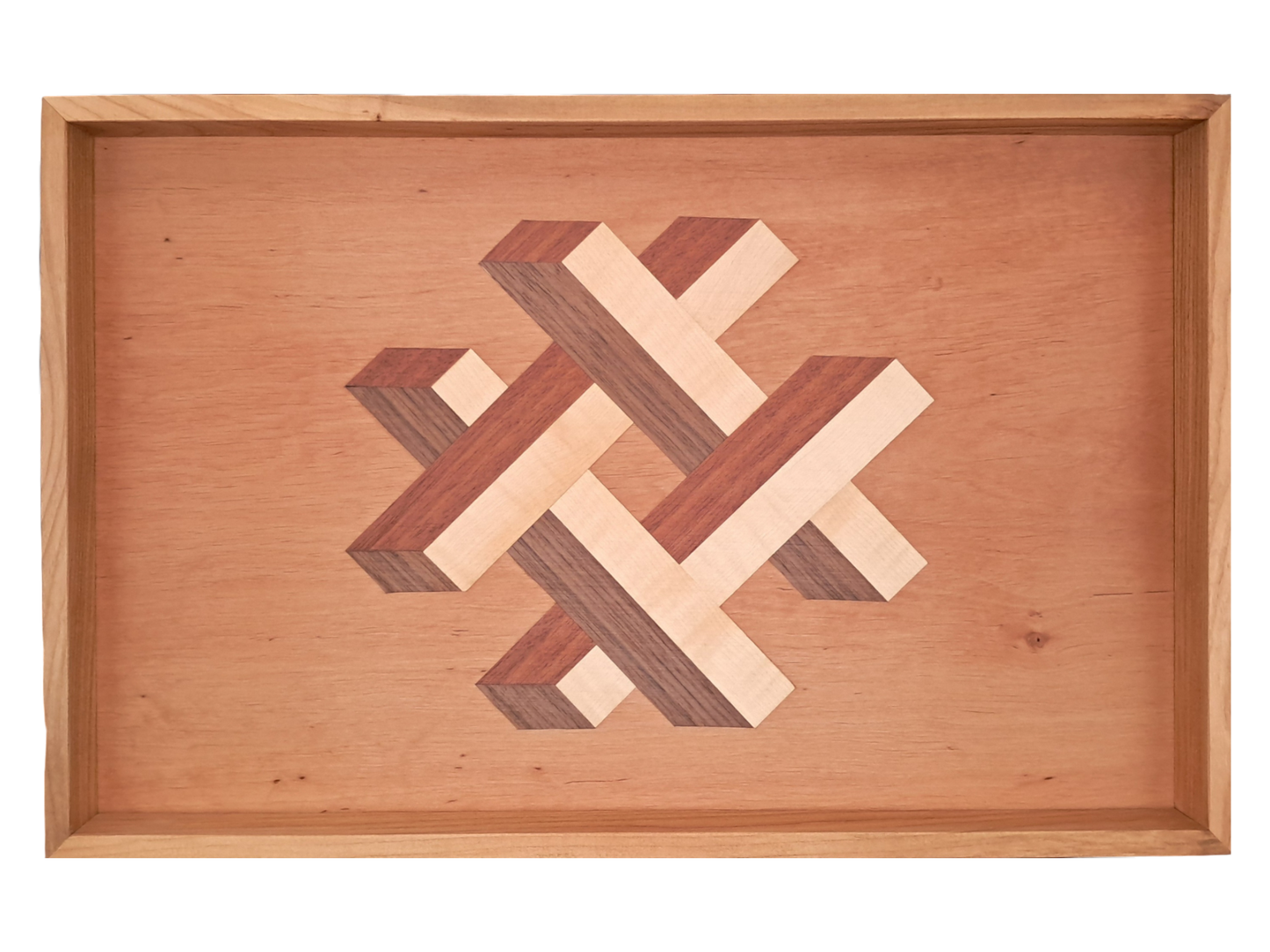 Tablett mit Intarsie C30