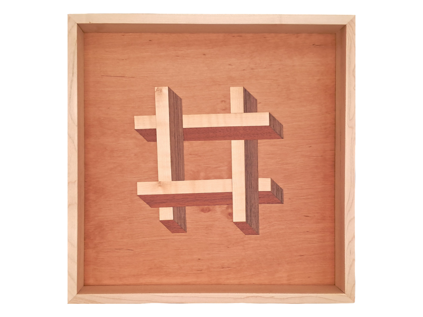 Tablett mit Intarsie C24