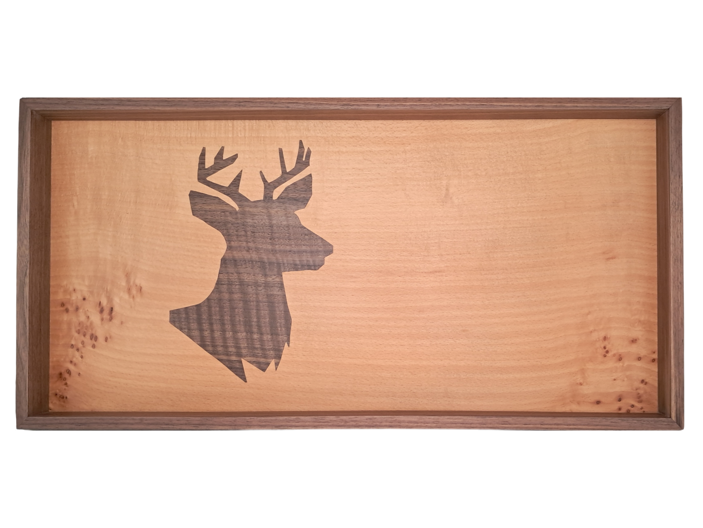 Tablett mit Intarsie C18