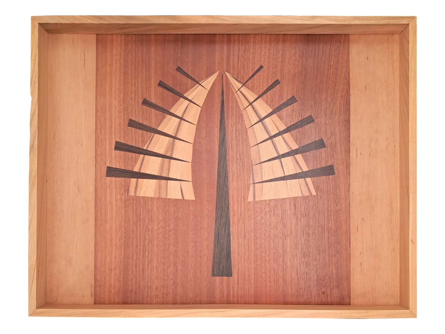 Tablett mit Intarsie C19