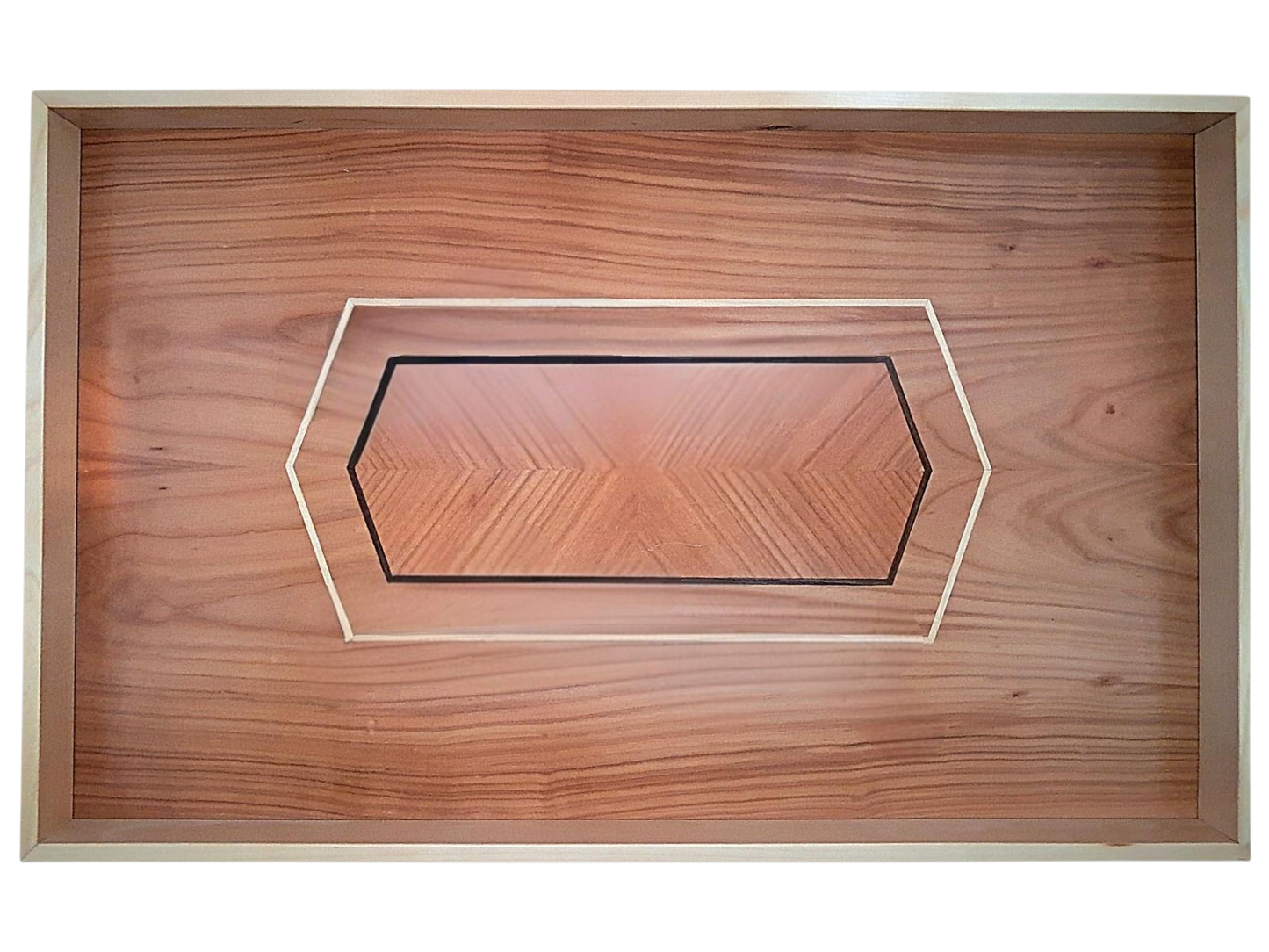 Tablett mit Intarsie C35