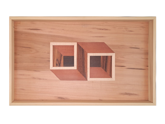 Tablett mit Intarsie C14