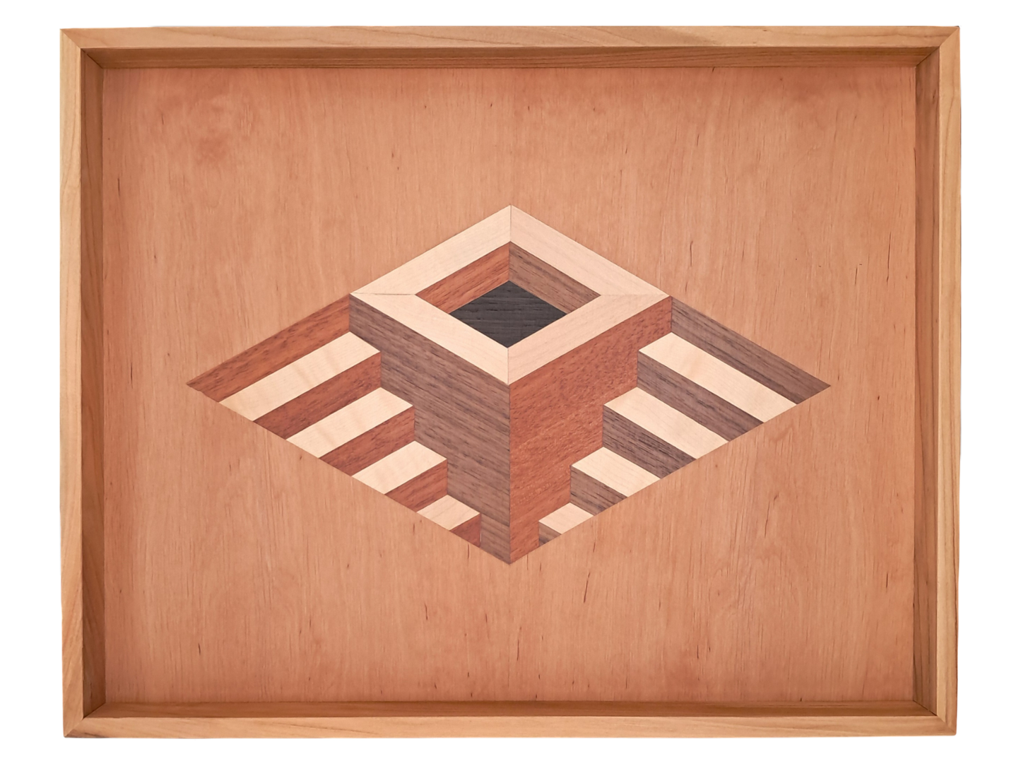 Tablett mit Intarsie C31