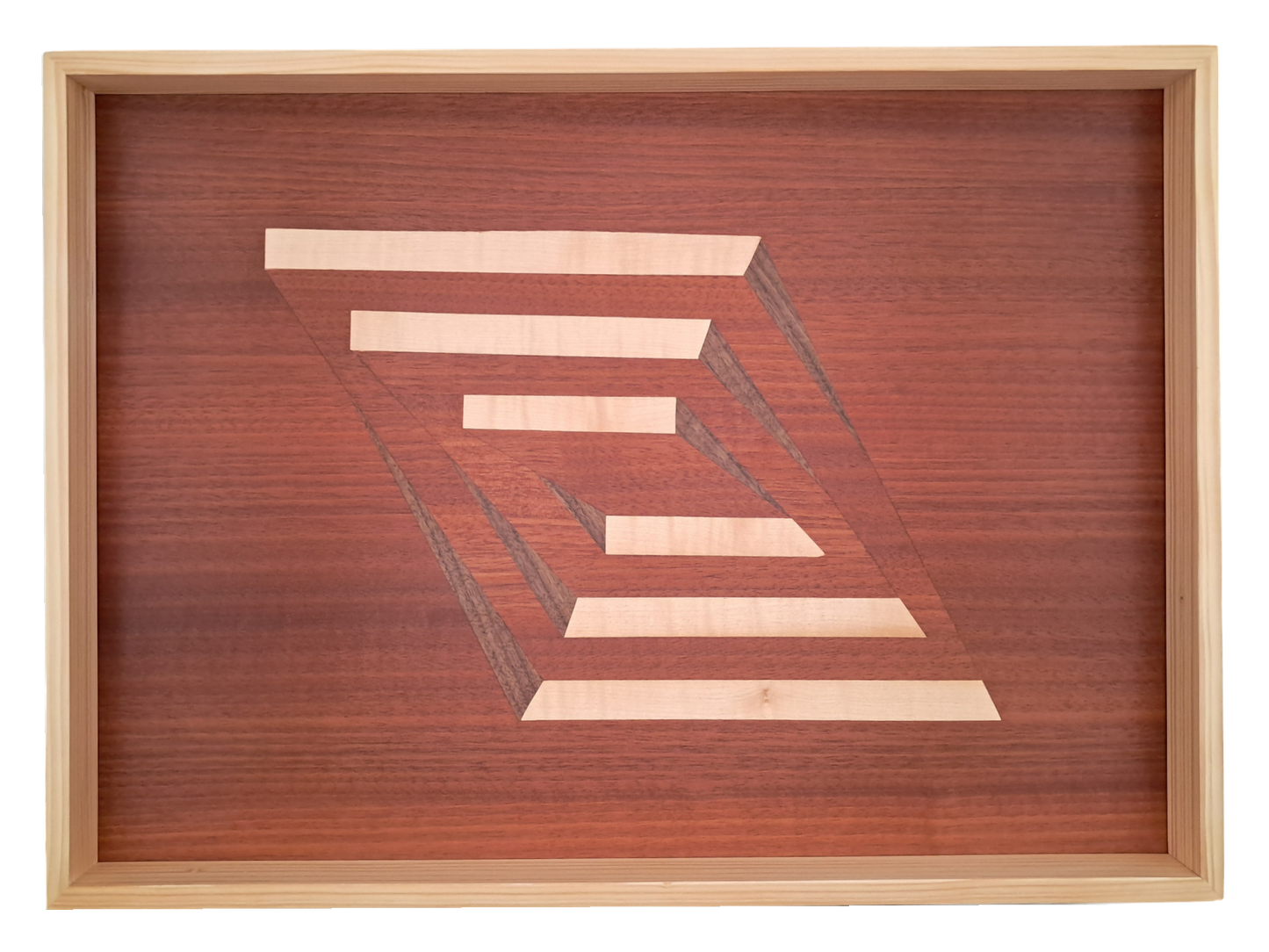 Tablett mit Intarsie C25