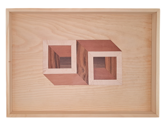 Tablett mit Intarsie C15