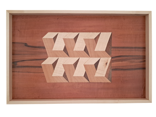 Tablett mit Intarsie C09