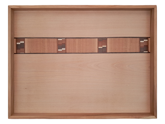 Tablett mit Intarsie B02