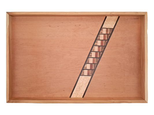 Tablett mit Intarsie B04