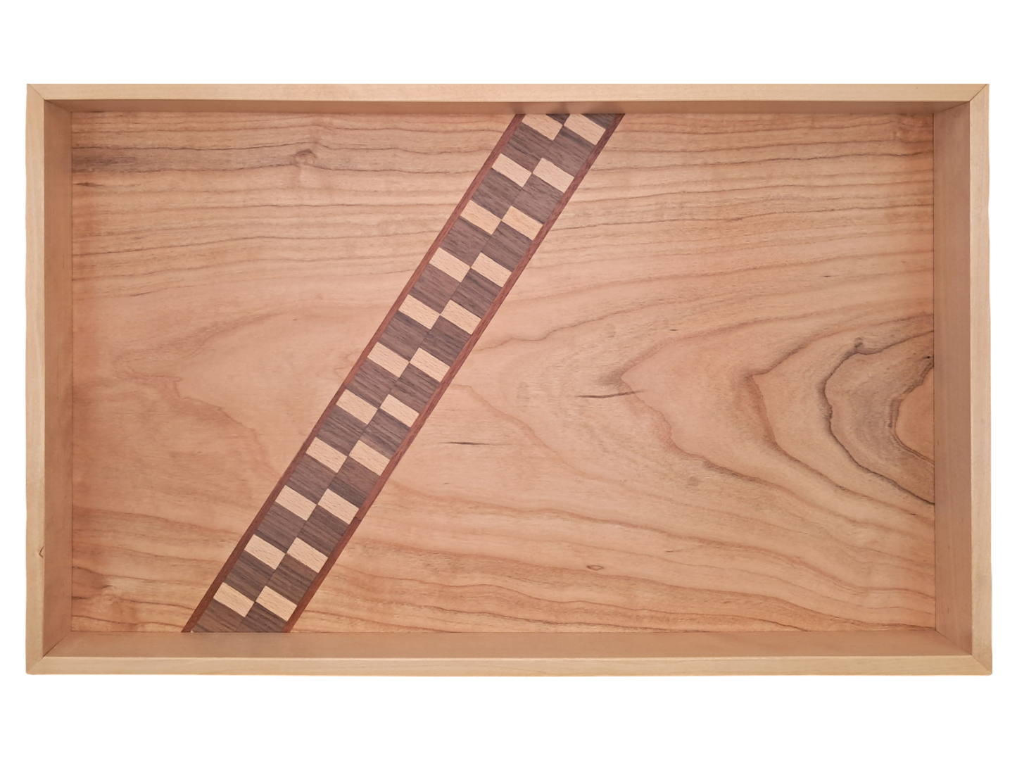 Tablett mit Intarsie B09