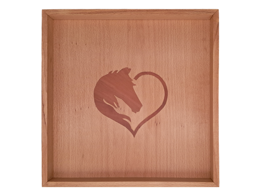 Tablett mit Intarsie C01