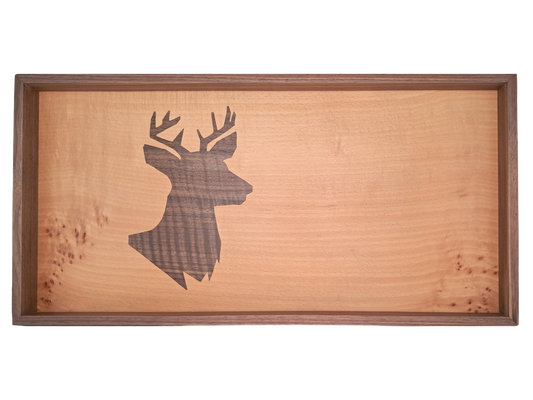 Tablett mit Intarsie C18