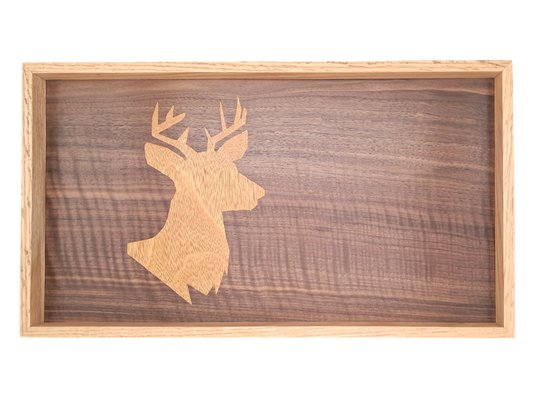 Tablett mit Intarsie C16