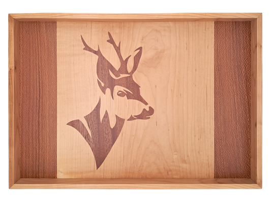 Tablett mit Intarsie C22