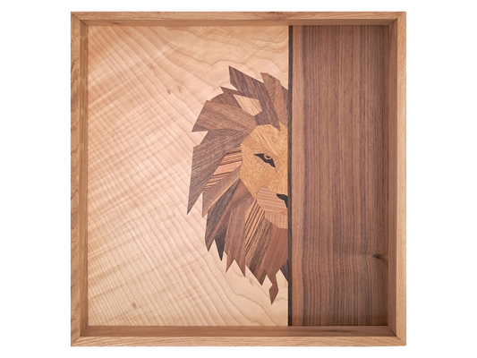 Furnierbild FS04 - "Hungry Lion"