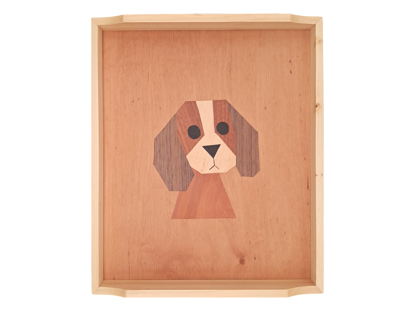 Tablett mit Intarsie C27