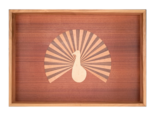 Tablett mit Intarsie C28