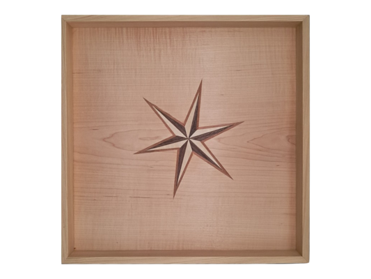 Tablett mit Intarsie C23