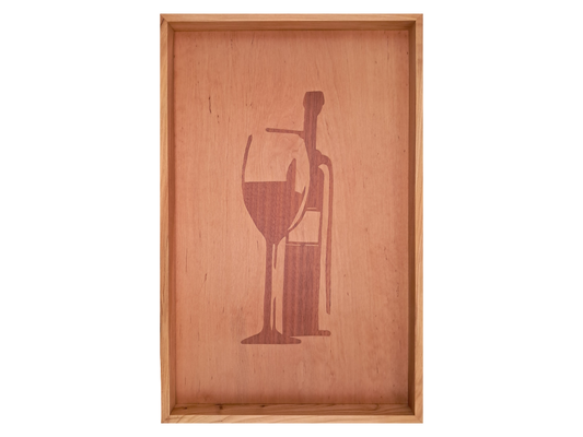 Tablett mit Intarsie C26