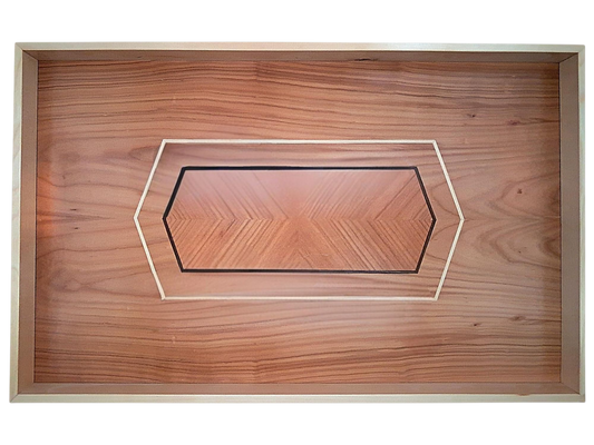 Tablett mit Intarsie C35